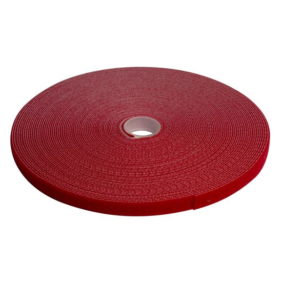 DYNAMIX Hook & Loop Roll 20m x 12mm dual sided, RED colour. Dynamix — view 2