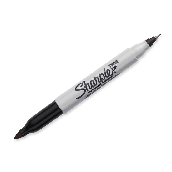 Sharpie  Single Twin Tip Permanent Marker with Fine & Ultra-Fine Tips. Sharpie — view 2