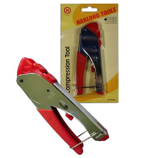 HANLONG Compression Crimp Tool for RG59/RG6 F/BNC and RCA Hanlong — view 1
