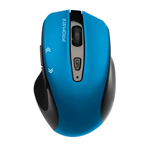 EZGrip Ergonomic Wireless Mouse W/ Quick Forward/Back Buttons Blue PROMATE — view 2