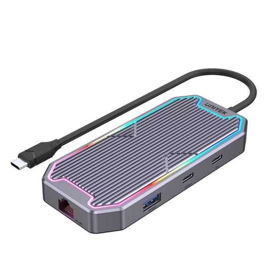 UNITEK 7-in-1 Multi-Port 100W PD Hub Supporting 10Gbps with USB-C Unitek — view 2