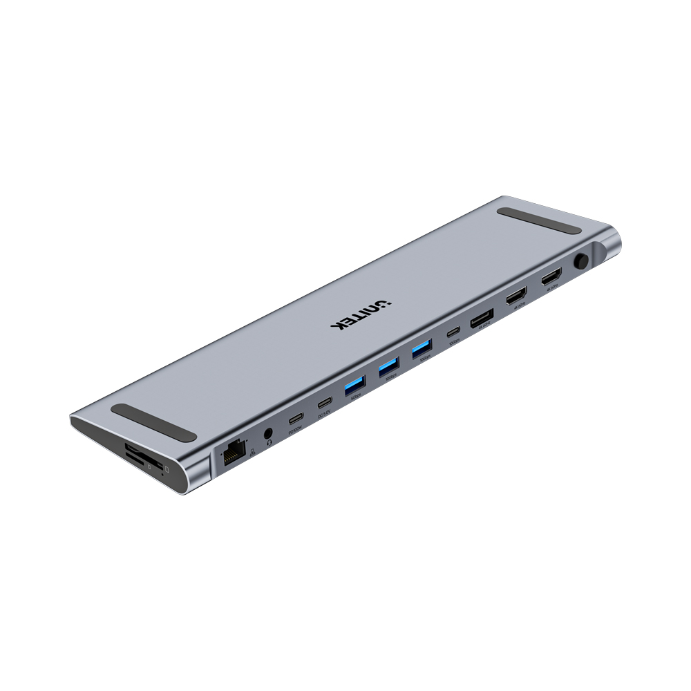 UNITEK 13-in-1 Multi-Port Triple 4K KVM Docking Station with USB-C Unitek — view 2