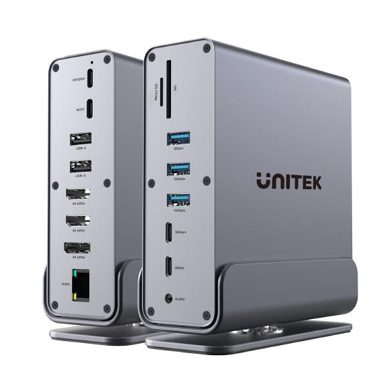 UNITEK 15-in-1 Universal DisplayLink 4K Docking Station. Unitek — view 1