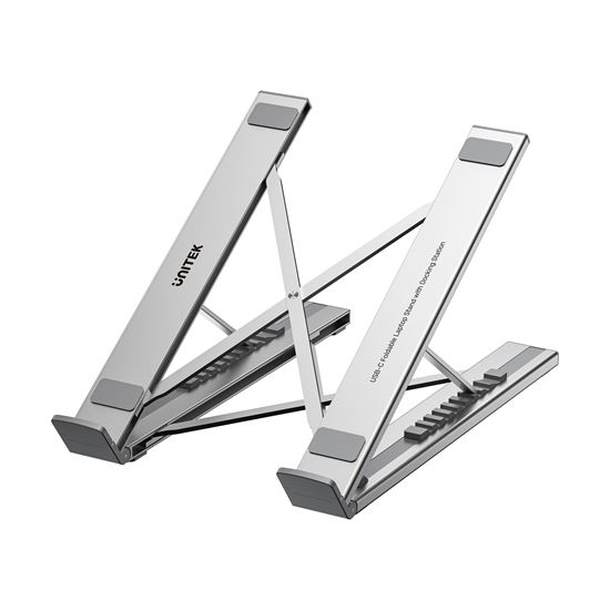 UNITEK 7-in-1 Multi-Port Foldable Laptop Stand with Docking Station Unitek — view 2