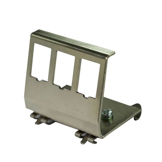 DYNAMIX 3 Port Keystone to DIN Mount Metal Adapter Plate Dynamix — view 2