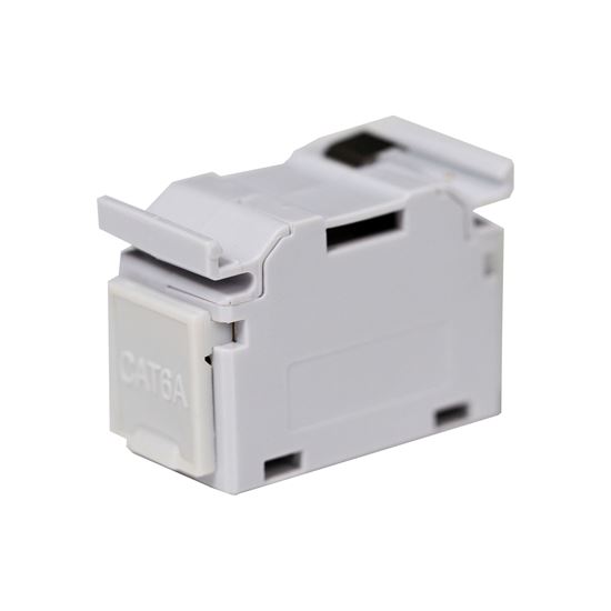 DYNAMIX Cat6A RJ45 DIN Rail Mounted 1DU Shielded Coupler. Supplied Dynamix — view 2