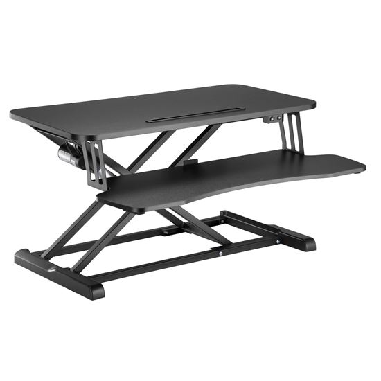 BRATECK Electric Scissor Lift Desktop Sit-Stand Workstation Brateck — view 2