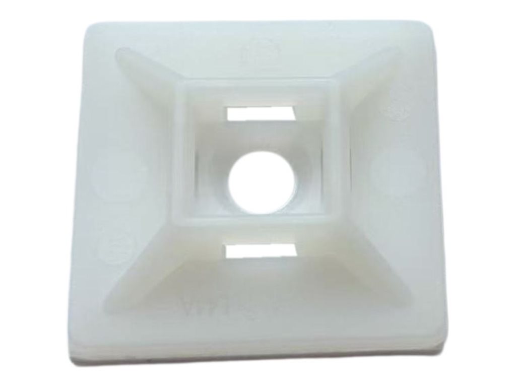 20 x 20mm Self Adhesive Natural Cable Ties Mount Dynamix — view 2