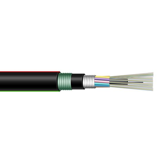 DYNAMIX 2km OM3 24 Core Multimode Fibre Cable Roll. Outdoor Armoured Dynamix — view 2