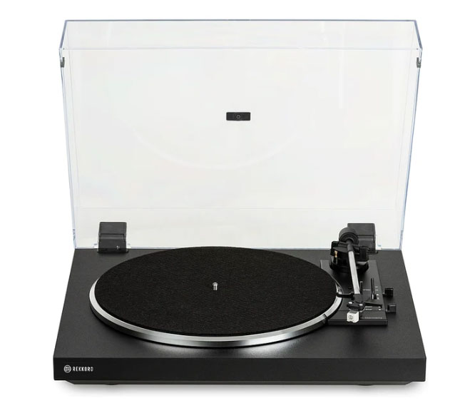 REKKORD Turntable Black AT3600L Cartridge with 33 and 45 RPM Rekkord — view 2