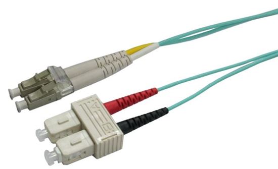 DYNAMIX 7.5M 50u LC/SC OM3 Fibre Lead (Duplex, Multimode) Dynamix — view 2