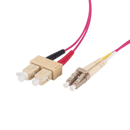 DYNAMIX 15M 50u LC/SC OM4 Fibre Lead (Duplex, Multimode) Dynamix — view 2
