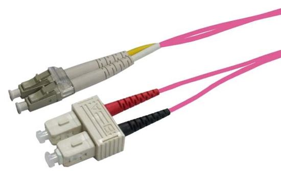 DYNAMIX 30M 50u LC/SC OM4 Fibre Lead (Duplex, Multimode) Dynamix — view 2