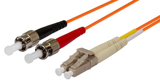 DYNAMIX 2M 62.5u LC/ST OM1 Fibre Lead (Duplex, Multimode) Dynamix — view 2