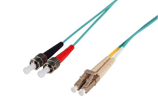 DYNAMIX 0.5M 50u LC/ST OM3 Fibre Lead (Duplex, Multimode) Dynamix — view 2