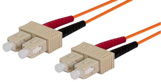 DYNAMIX 1M 62.5u SC/SC OM1 Fibre Lead (Duplex, Multimode) Dynamix — view 1
