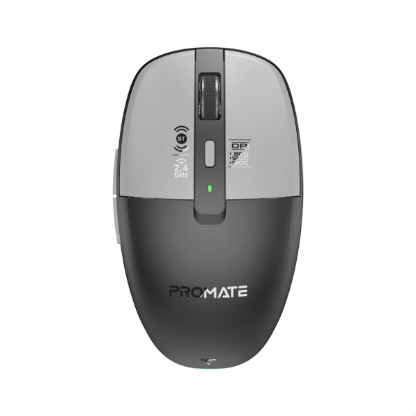 PROMATE Dual-Mode Wireless Mouse With Rechargeable Battery. 2.4G & BT Connect Promate — view 2