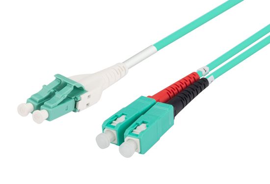 DYNAMIX 1M LC to SC OM3 Uniboot Elite Low-loss 50u 3mm Multimode Dynamix — view 2