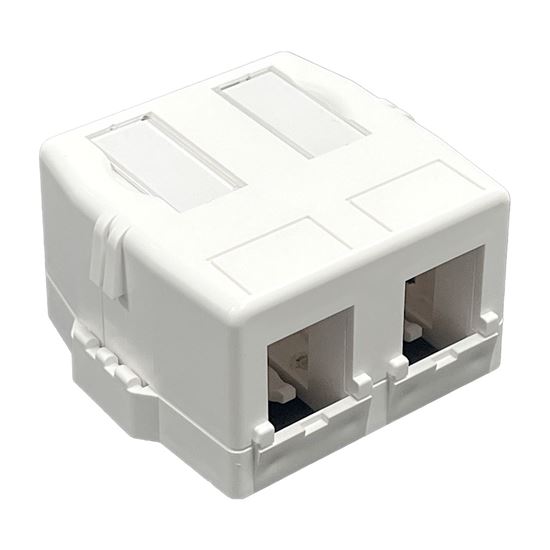 DYNAMIX 2 Port Unloaded Keystone Surface Mount Enclosure. Dynamix — view 2