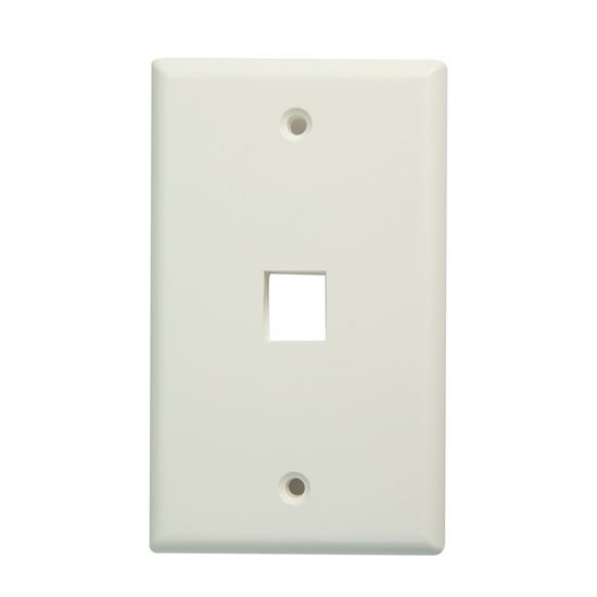 DYNAMIX Single Port Face Plate for RJ45 110 Keystone Jacks. Dynamix — view 2