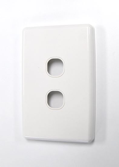 AMDEX Switch Plate ONLY. 2 Gang WPC Series Wall Face Full Cover Amdex — view 2