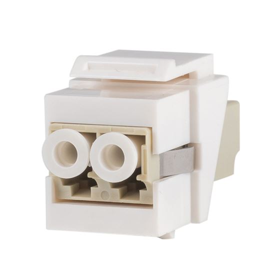DYNAMIX LC Duplex Multimode Slimline Keystone Face Plate Dynamix — view 2