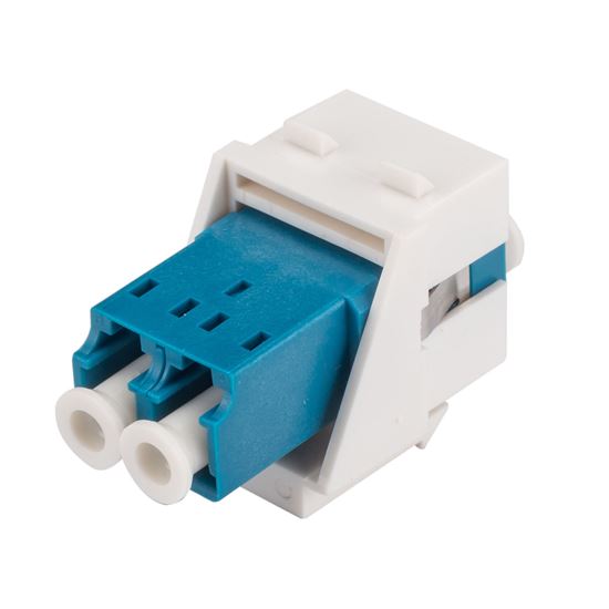 DYNAMIX LC Duplex Single-mode Slimline Keystone Face Plate Dynamix — view 2