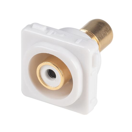 AMDEX White RCA to RCA Jack. Gold Plated Amdex — view 2