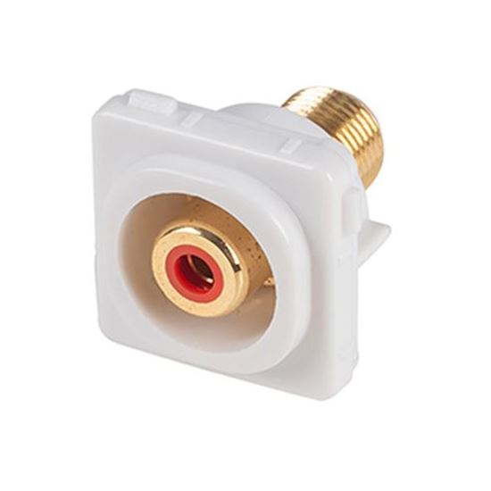 AMDEX Red RCA to F Connector. Gold Plated Amdex — view 2