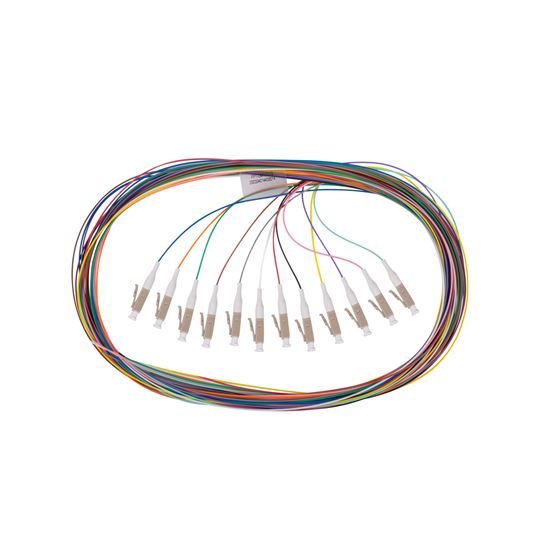 DYNAMIX 2M LC Pigtail OM1 12x Pack Colour Coded, 62.5/900um Multimode Dynamix — view 2