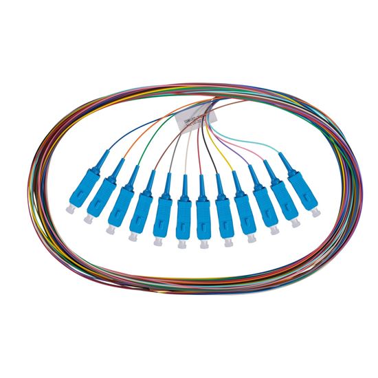 DYNAMIX 2M SC Pigtail G657A1 12 Pk Colour Coded, 900um Single-mode Dynamix — view 2
