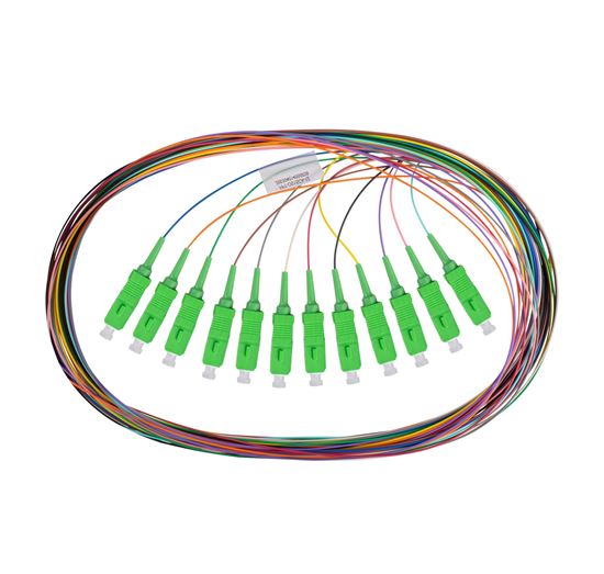 DYNAMIX 2M SC APC Pigtail G657A1 12 Pk Colour Coded, 900um Single-mode Dynamix — view 2