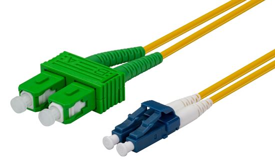 DYNAMIX 5M SCAPC/LC SIngle mode G657A1 Duplex Fibre Lead LSZH Dynamix — view 2