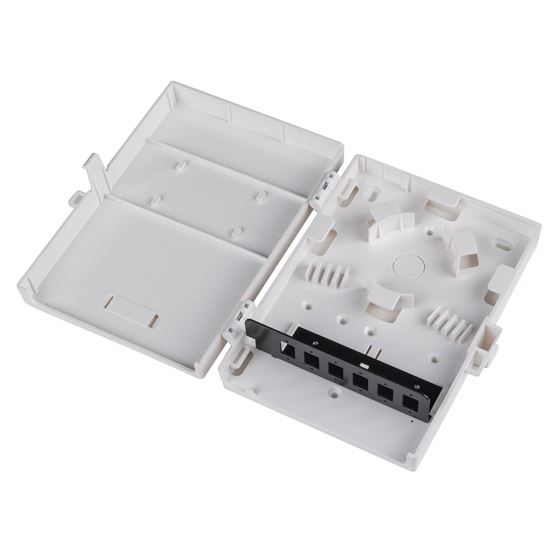 DYNAMIX Fibre Wall Enclosure 6 Port LC Duplex/SC Simplex Unloaded. Dynamix — view 2