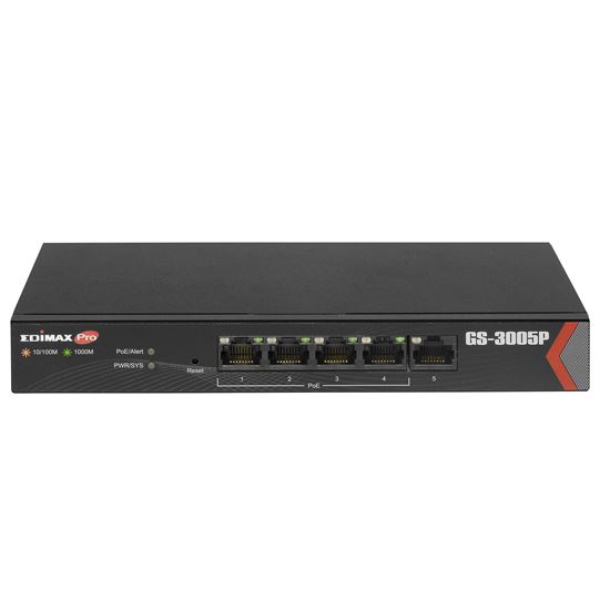 EDIMAX 5 Port Gigabit Web Managed Switch with 4 PoE+ Ports. Edimax — view 2