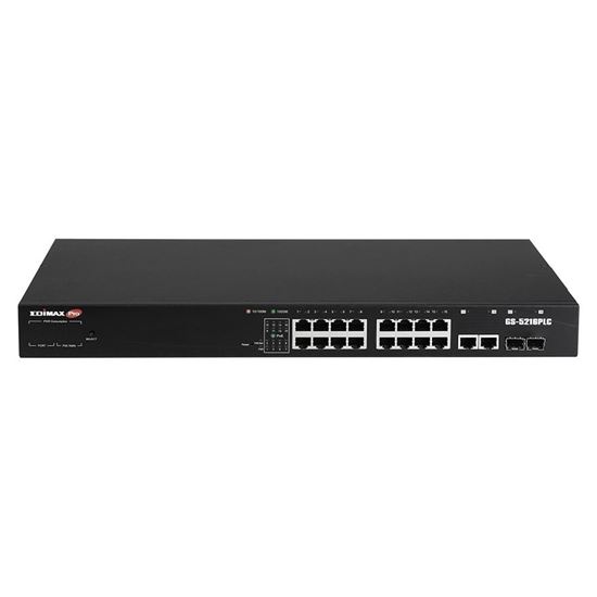 EDIMAX 18 Port Surveillance Long Range Gigabit PoE+ Web Smart Switch Edimax — view 2