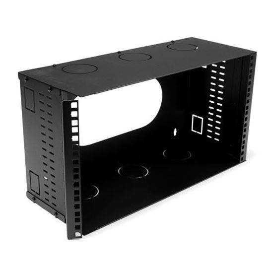 DYNAMIX 6U 200mm Deep 19' Fully Enclosed Hinged Wall Mount Bracket. Dynamix — view 2