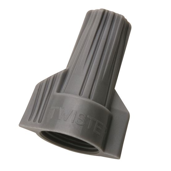 IDEAL INDUSTRIES 57A Grey Twister Wire Connector 75pc Jar. Ideal Industries — view 2