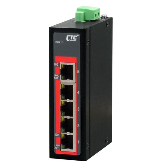 CTC UNION 5 Port Fast Ethernet Unmanaged Switch.  -40C~+75C. CTCunion — view 2