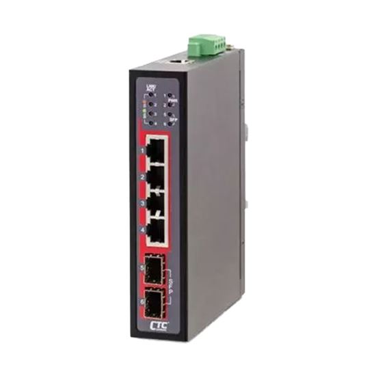 CTC UNION 4 Port Fast Ethernet Managed Switch. -40C~+75C. CTCunion — view 2