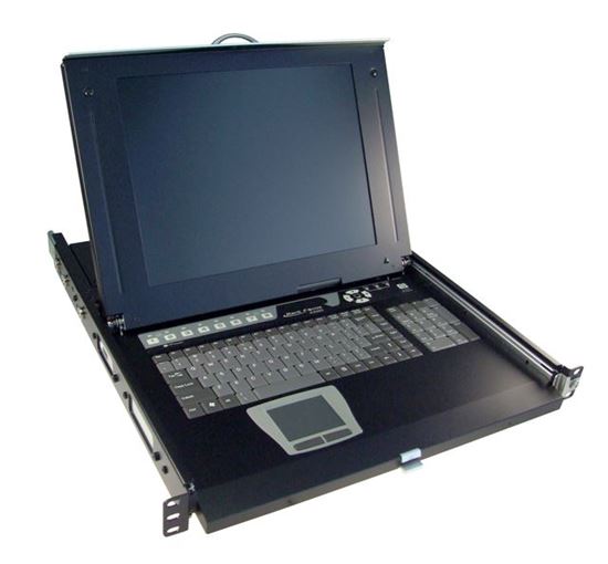 REXTRON All-in-1 Integrated LCD KVM Drawer. 8 Port, 19'' Screen Size. Rextron — view 1