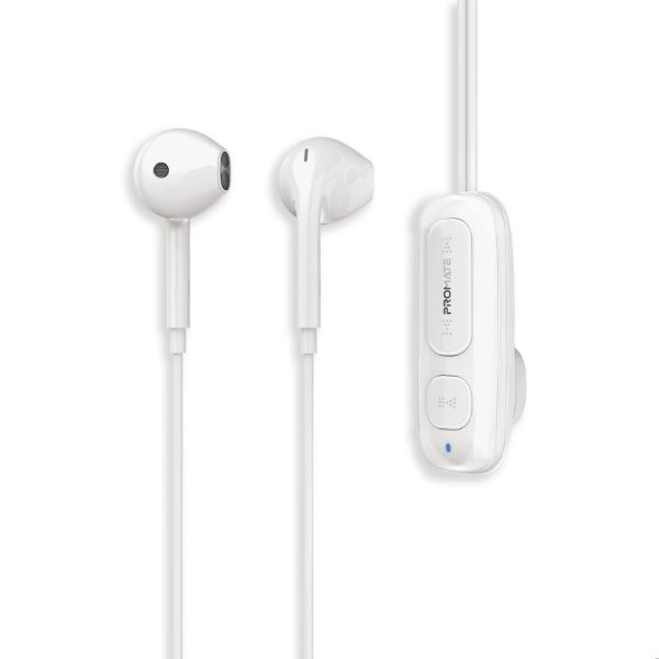 Clip-On BT Wireless Dynamic Earphones Magnetic Collar Clip Up To 12hrs Playtime Inline Promate — view 2
