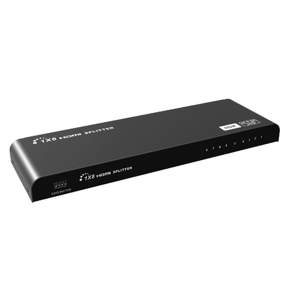 1-In-8-Out HDMI Splitter W/ HDR & EDID. UHD Res Up To 4K2K@30/60Hz Lenkeng — view 2