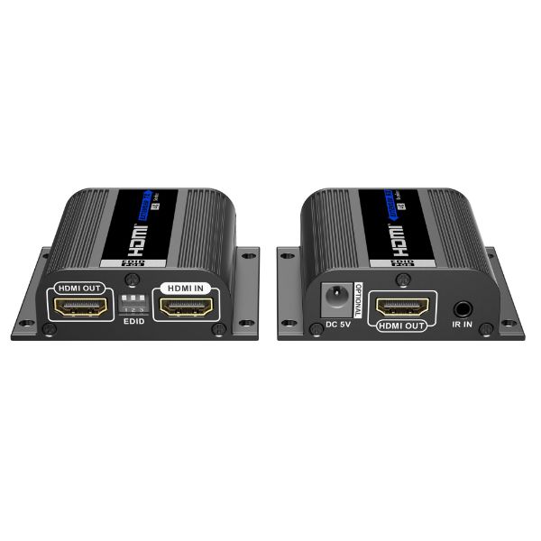 HDMI & IR Extender Kit Over Cat6 W/ EDID Switch. Loop Out Connection Port On Transmitter Lenkeng — view 2