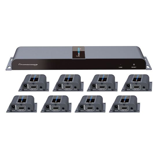 LENKENG 1-In-8-Out 1080P HDMI Extender. 1x HDMI in to 8x RJ45 out Lenkeng — view 2
