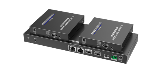 LENKENG 1-In-2-Out 4K@60Hz HDMI Extender. 1x HDMI in & 2x RJ45 out. Lenkeng — view 2