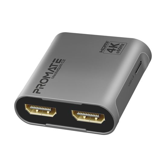 PROMATE HDMI Splitter with Dual HDMI Ports. Supports up to 4K@60Hz Promate — view 2