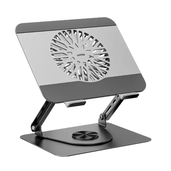 Adjustable Laptop Stand With Detachable Cooling Fan UNITEK — view 2