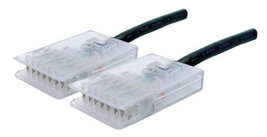 DYNAMIX 1m 4x Pair 110/110 Cat5e Patch Lead: Default Black, A spec Dynamix — view 2