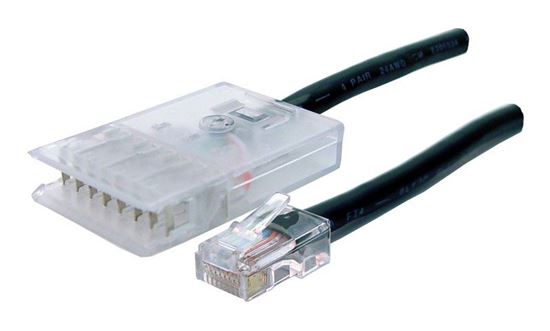 DYNAMIX 3m 4x Pair 110/RJ45 Cat5e Patch Lead: Default Black, A spec Dynamix — view 2